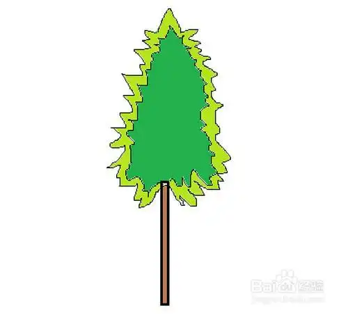 水杉怎么画简笔画