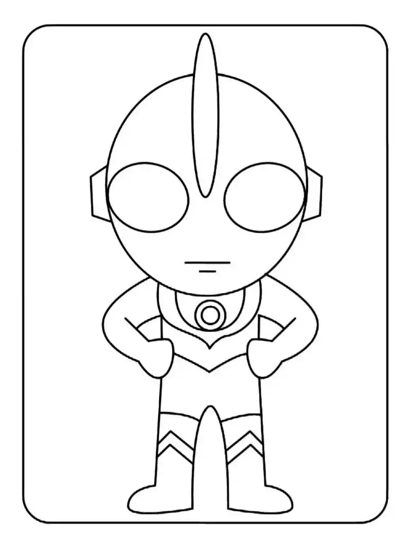 97卡通奥特曼简笔画涂色|全素材120张  用涂色的方式培养孩子的想象