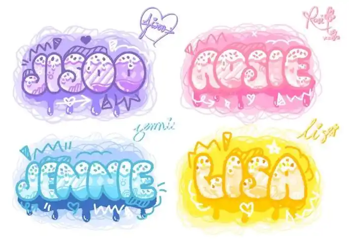 98lisa970693#jisoo #jennis #rosie #lisa#艺术 #绘画 #涂鸦