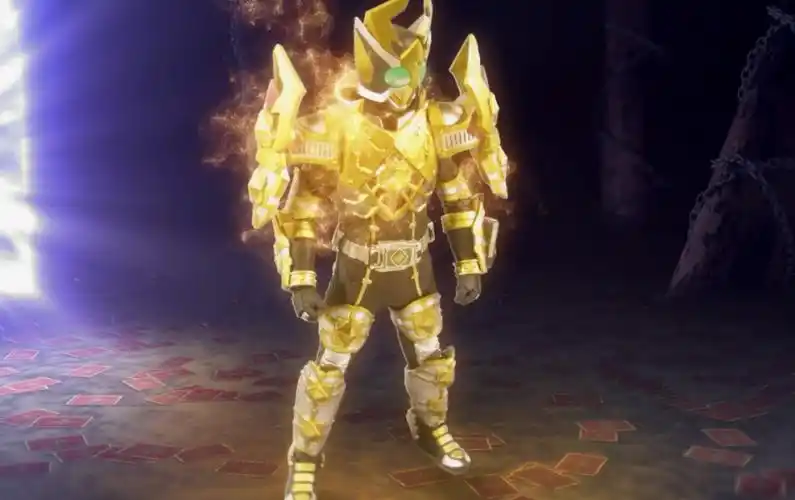 假面骑士格连成功解锁帝皇形态 金光闪闪的皮套 比帝皇剑还要亮_腾讯