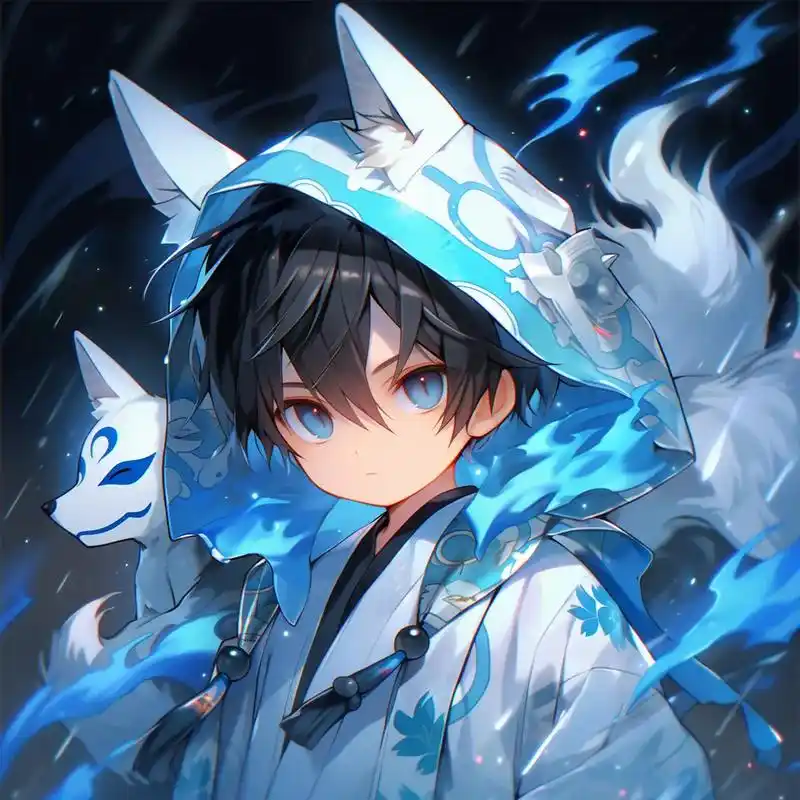 狐狸面具.#动漫头像 #二次元 #优质头像 - 抖音