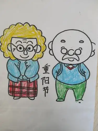 写美篇我们一起用我们能干的小手,来给爷爷奶奶,姥姥姥爷绘画了一个