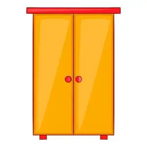 卡通风格衣柜图标照片