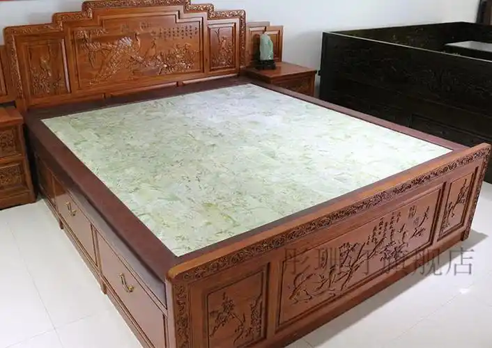 玉石榻榻米火炕玉暖床 无超长波黄玉板床垫 900mm*1900mm【图片 价格