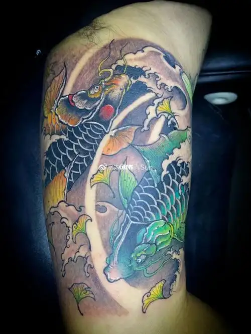 内侧填空#纹身  #双鱼  #我的纹身分享