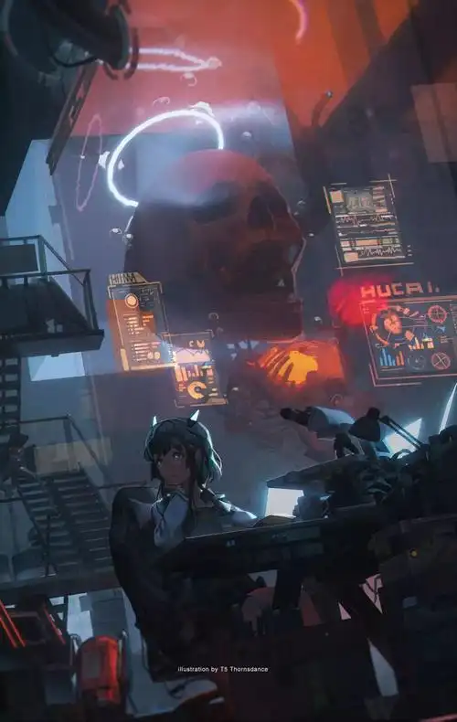 科技感炸裂未来世界の幻想二次元科幻风画作