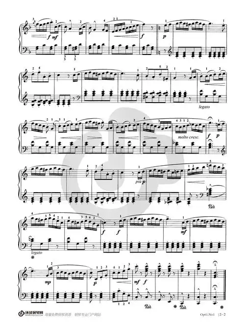 c大调小奏鸣曲第三乐章(广东省音协新编钢琴考级5级)