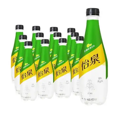 schweppes怡泉柠檬味苏打水饮料400ml12瓶新低269元包邮