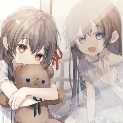 动漫姐妹头像一左一右