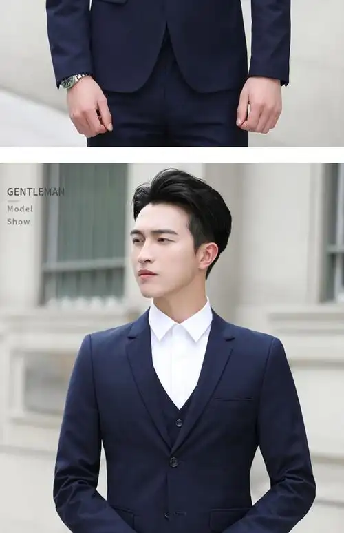 男高中男套装西服外套职业正装商务修身休闲新郎结婚礼服学生毕业装