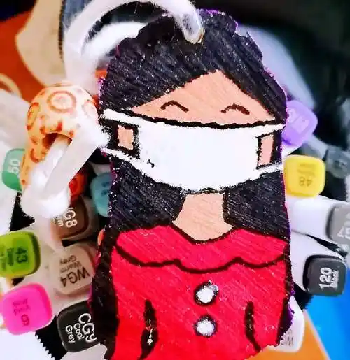 手工口罩女孩(原创)