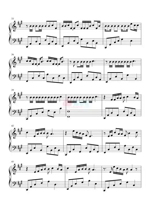 五月天玫瑰少年钢琴谱