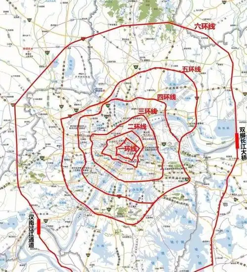 武汉四环线力争5月全线通车运营高架桥梁为主六环也不远了