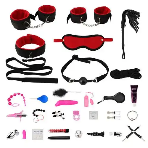 bdsm sex toys for couples handcuffs whip nipples clip blindfold