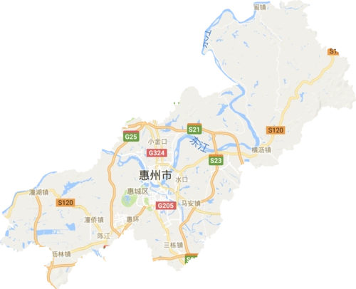 惠城区高清电子地图