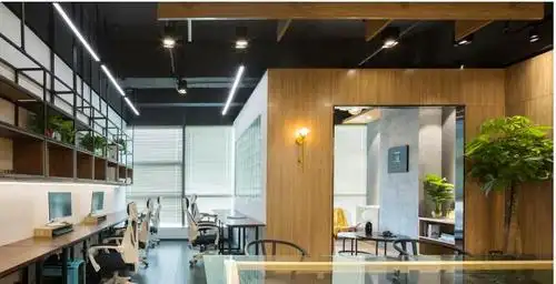 70平办公室时尚装修多少钱一平米8万省钱装创业小办公室