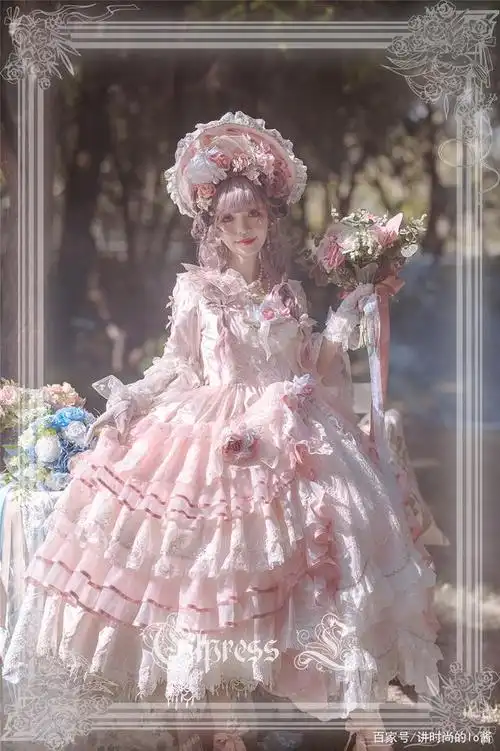 被这些洛丽塔"花嫁"美到了,个个梦幻又华丽,满足lo娘的婚纱梦