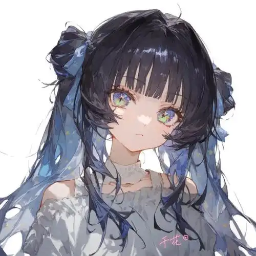 双马尾小众动漫女生头像    #动漫头像#78#二次元新鲜事