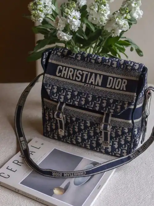 dior老花邮差包