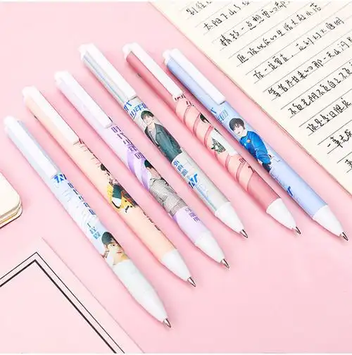 皮谱tnt时代少年团笔周边按动中性笔按动笔马嘉祺宋亚轩刘耀文丁程鑫