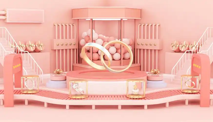 c4d立体电商场景三维设计作品