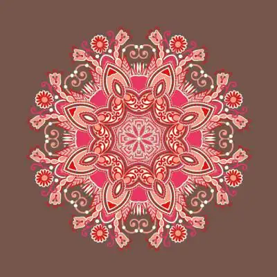 印花矢量图 民族风 圆形