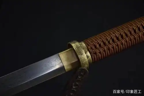 「鉴赏」包铜鞘花纹钢唐刀-擎苍