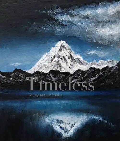 油画棒雪山附步骤图