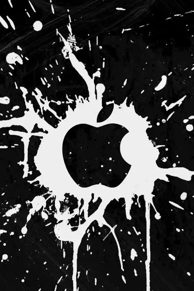 九色苹果iphone logo高清手机壁纸