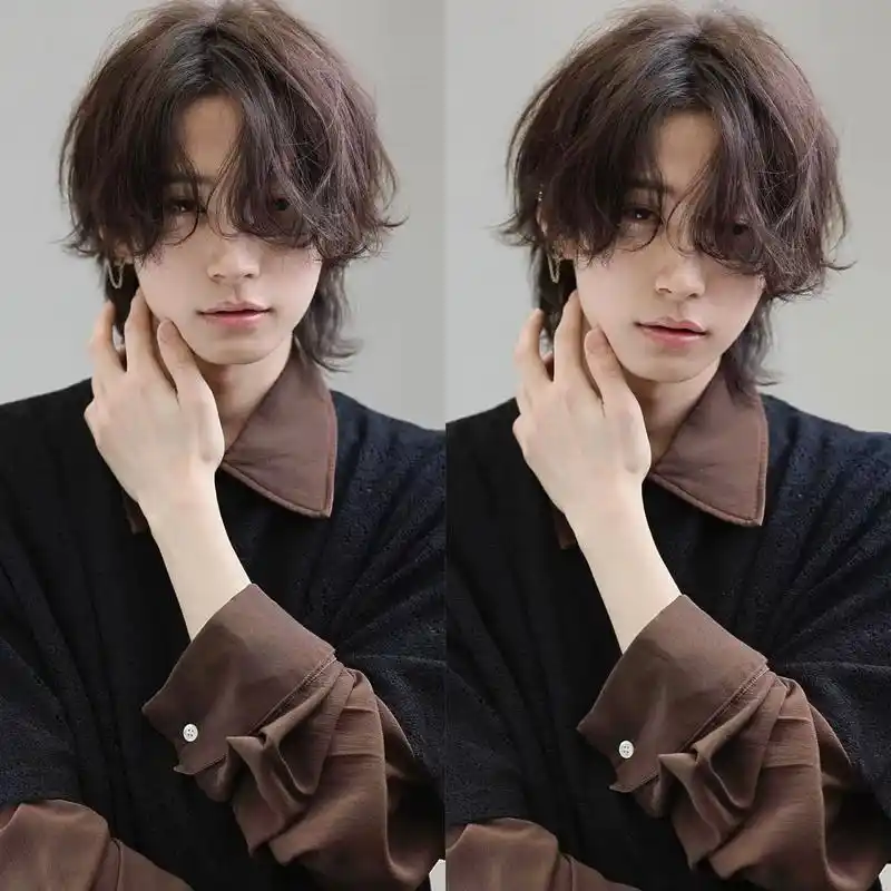 男生一定要留一次长发,氛围感男生都在留的中长 - 抖音