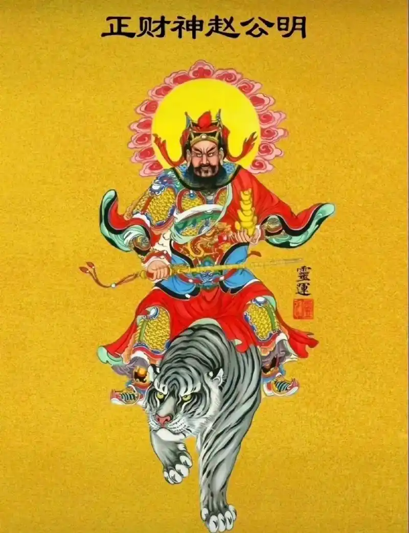 9595三月十五赵公明神诞节,祈福迎祥! [财神像][财神像]