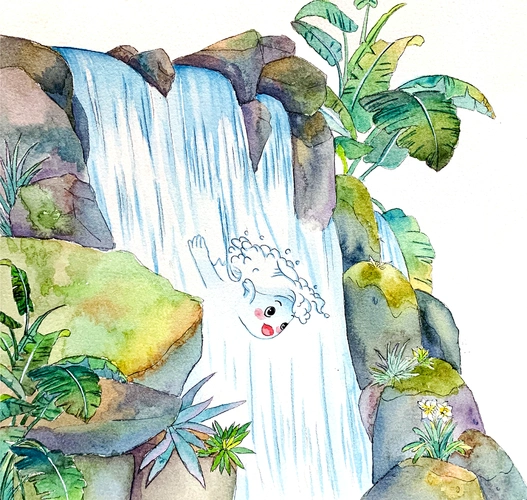 水彩上色-小溪流|插画|儿童插画|从心漫生活 - 原创作品 - 站酷