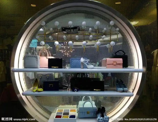 鞋包展柜图片