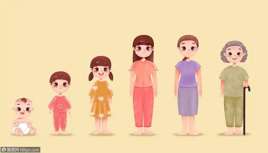 女性生长变化图