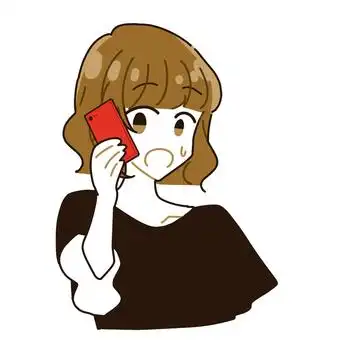 照片素材(图片): 一个女人在智能手机上打电话