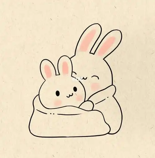 可爱简笔画  ##画画打卡  #零基础学画画  #自学画画  #卡通兔子