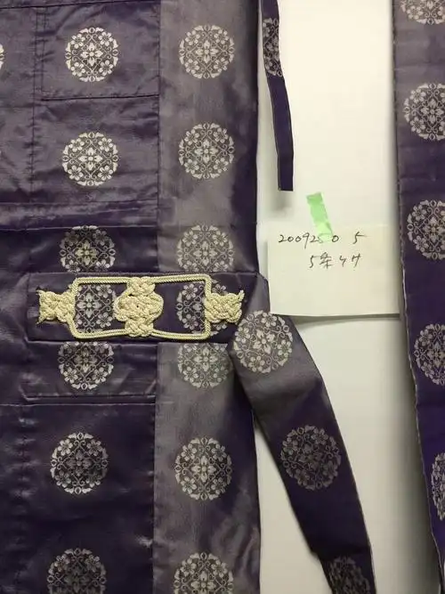 20092505 正绢 五条袈裟 紫色 僧侣 仏教 时代装束