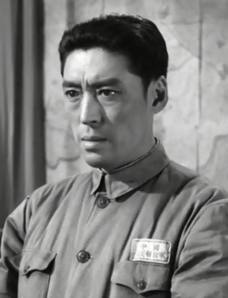 他是《红日》沈振新军长,英俊潇洒,与赵丹白杨秦怡一同进入上影