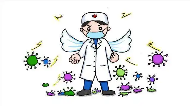 学画打击病毒简笔画,可以画在抗击疫情手抄报里消灭病毒,抗击疫情简笔