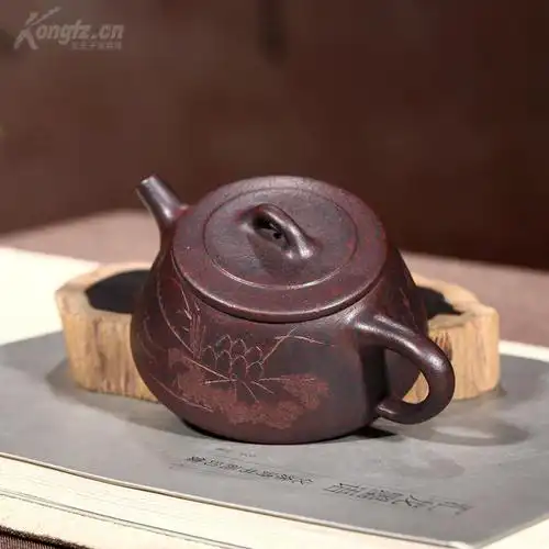 【图】宜兴紫砂壶手工原矿柴烧紫泥石瓢壶 范鹏轩,拍品信息,网上拍卖