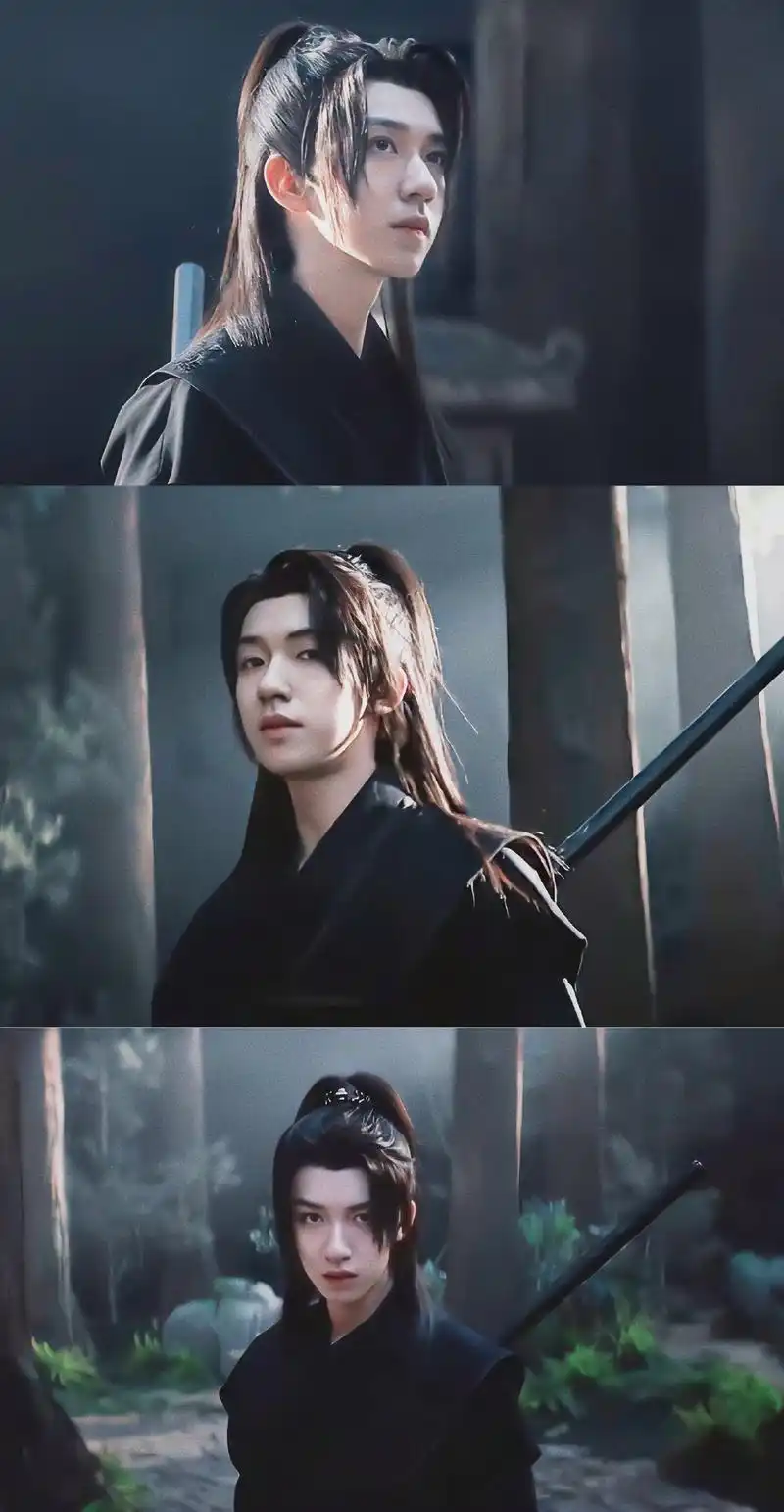 贺峻霖黑衣侠客图片:爱你的每一天