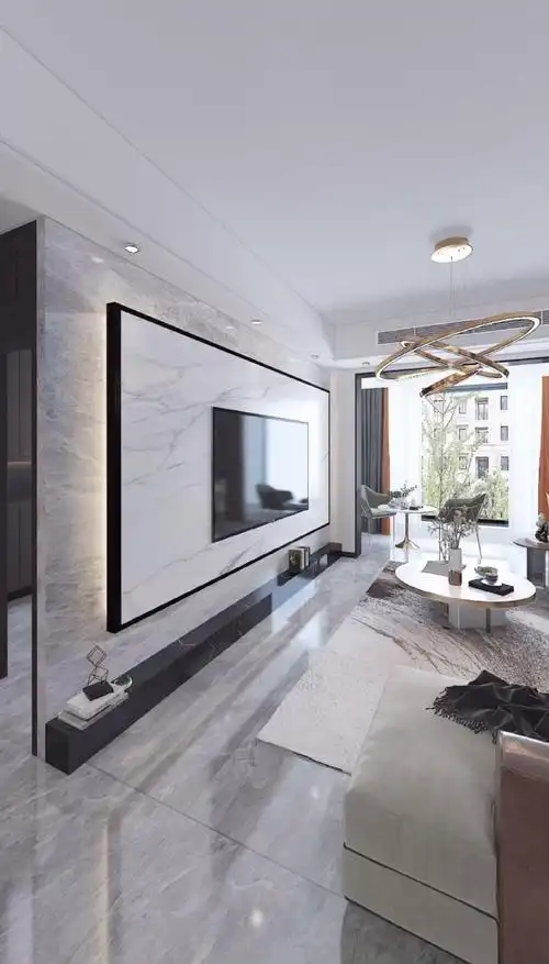 背景墙#悬空式背景墙简约大气