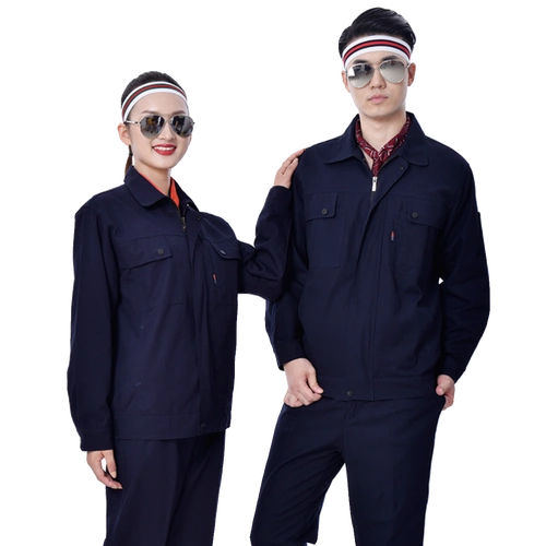 长袖工作服套装男定做工装厂服汽修服耐磨春秋劳保服上衣定制女士