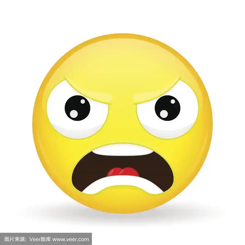 生气,不高兴的,表情符号,情感,网络表情