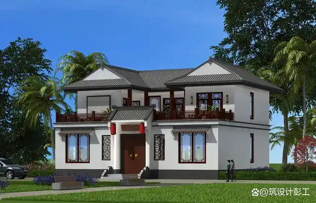 喜欢建的是什么风格的别墅还是要属中式合院,小小的庭院连接诗与生活