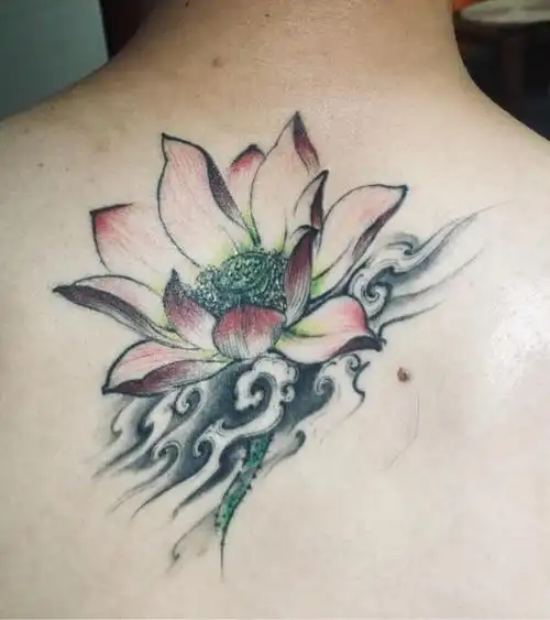 莲花_纹身图案手稿图片_李东阳的纹身作品集