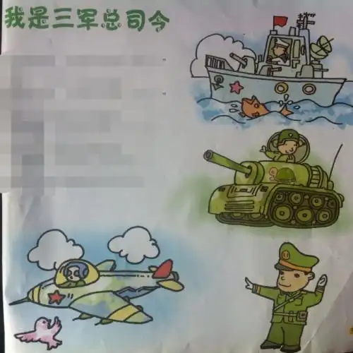 笔画画法海陆空三军简笔画卡通小军人头像简笔画可爱海陆空人物简笔画