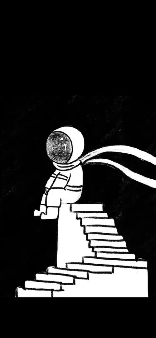 纯黑手机壁纸 竖屏(纯黑苹果壁纸高清图片)-天道酬勤-花开半夏