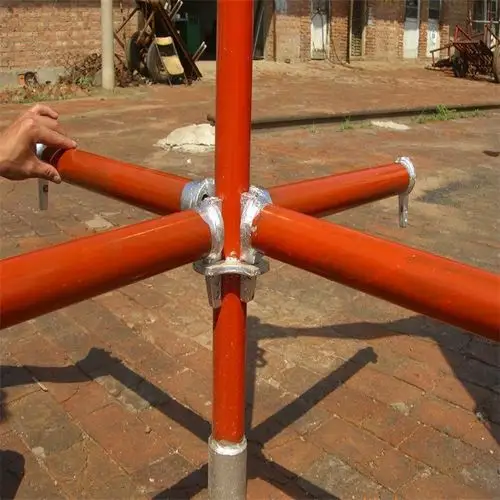 河北建朝建筑器材 轮扣式脚手架横杆立杆现货供应房建路桥专用