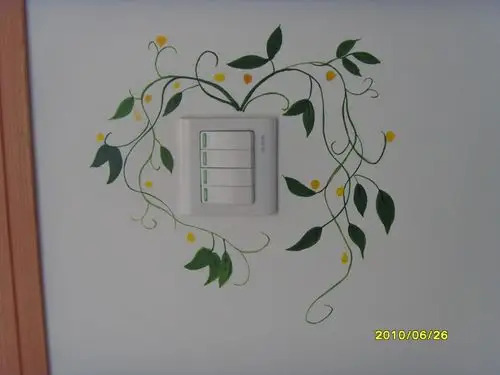 给老姐家手绘的开关小画